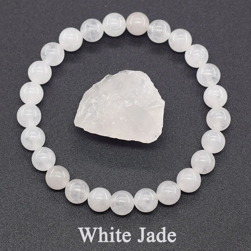 Natural Epidote Zoisite Stone Bracelet "Collection1"