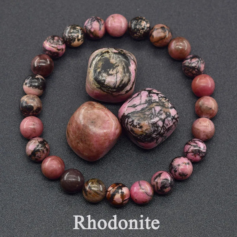 Natural Epidote Zoisite Stone Bracelet "Collection1"