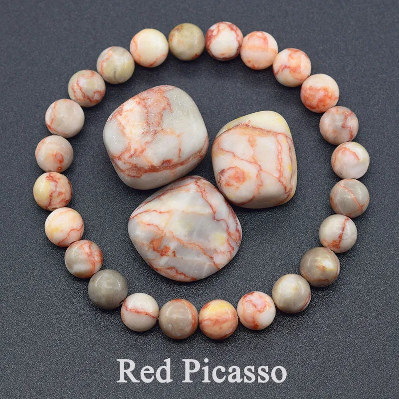 Natural Epidote Zoisite Stone Bracelet "Collection2"