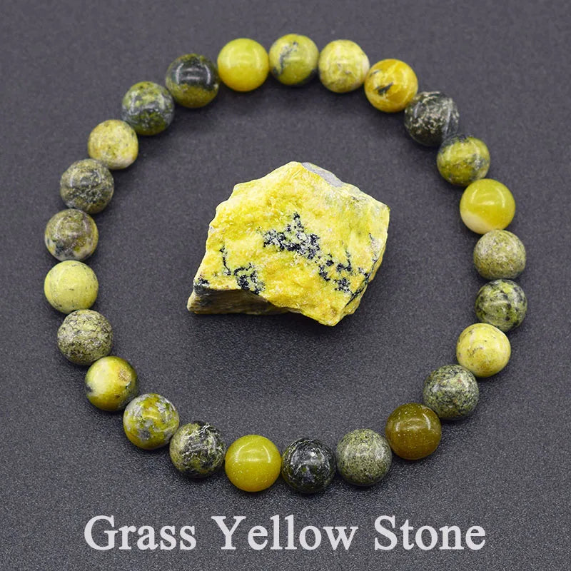 Natural Epidote Zoisite Stone Bracelet "Collection2"