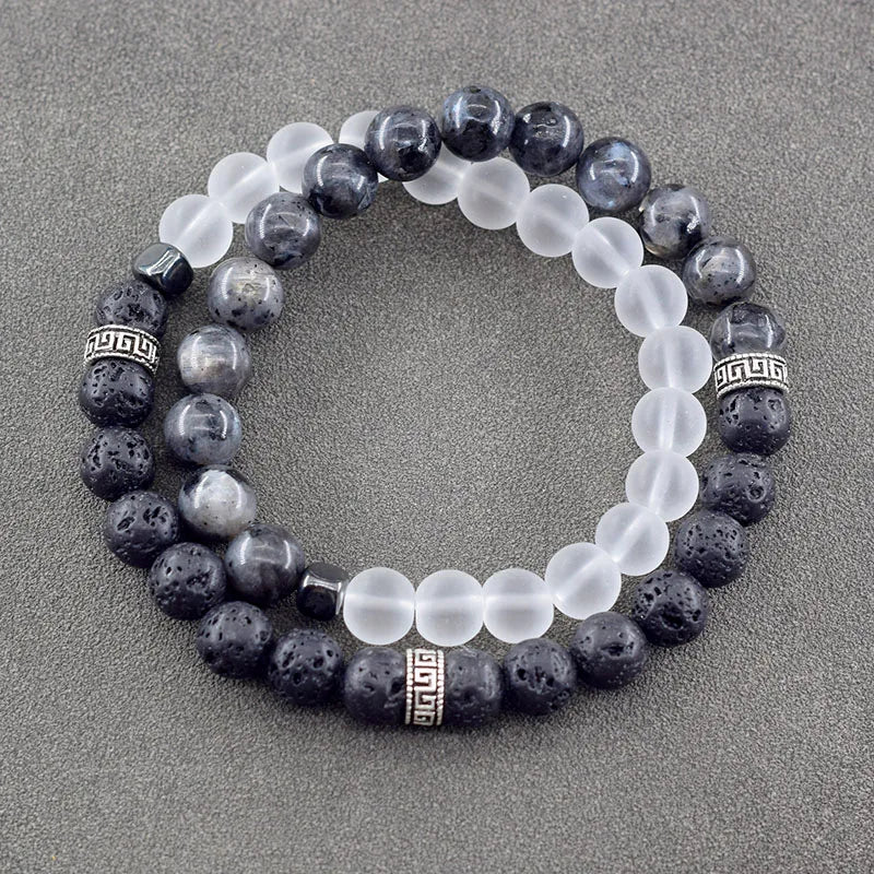 Natural Stone Bracelet, Volcano Lava