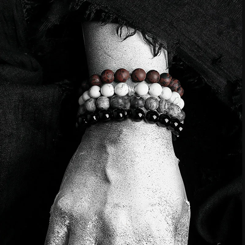 Natural Stone Bracelet, Onyx