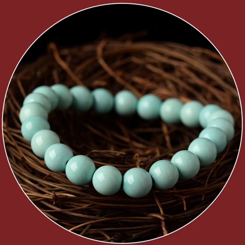 Natural Stone Bracelet, Green Turquoise