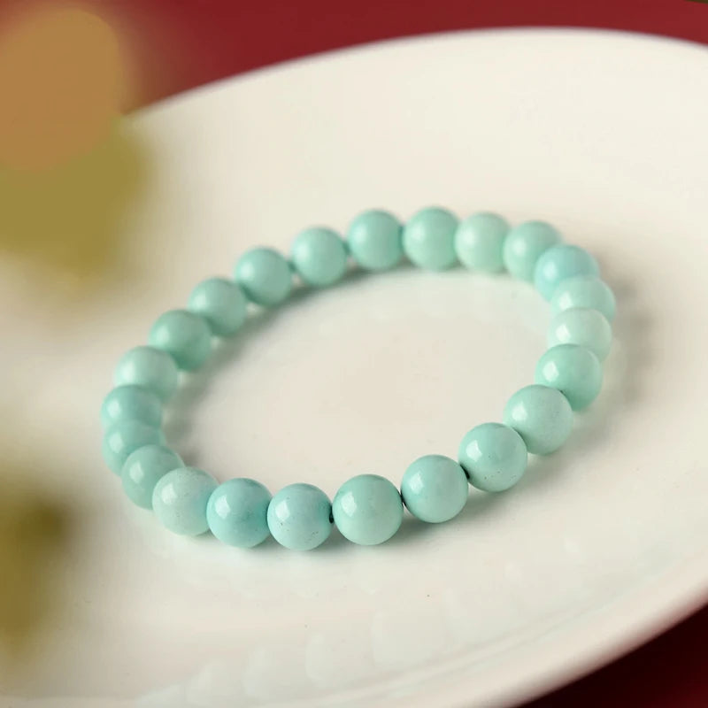 Natural Stone Bracelet, Green Turquoise