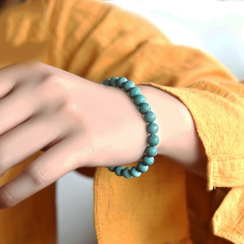 Natural Stone Bracelet, Green Turquoise