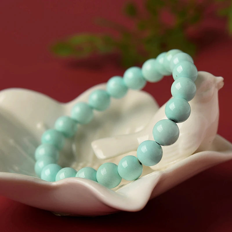Natural Stone Bracelet, Green Turquoise