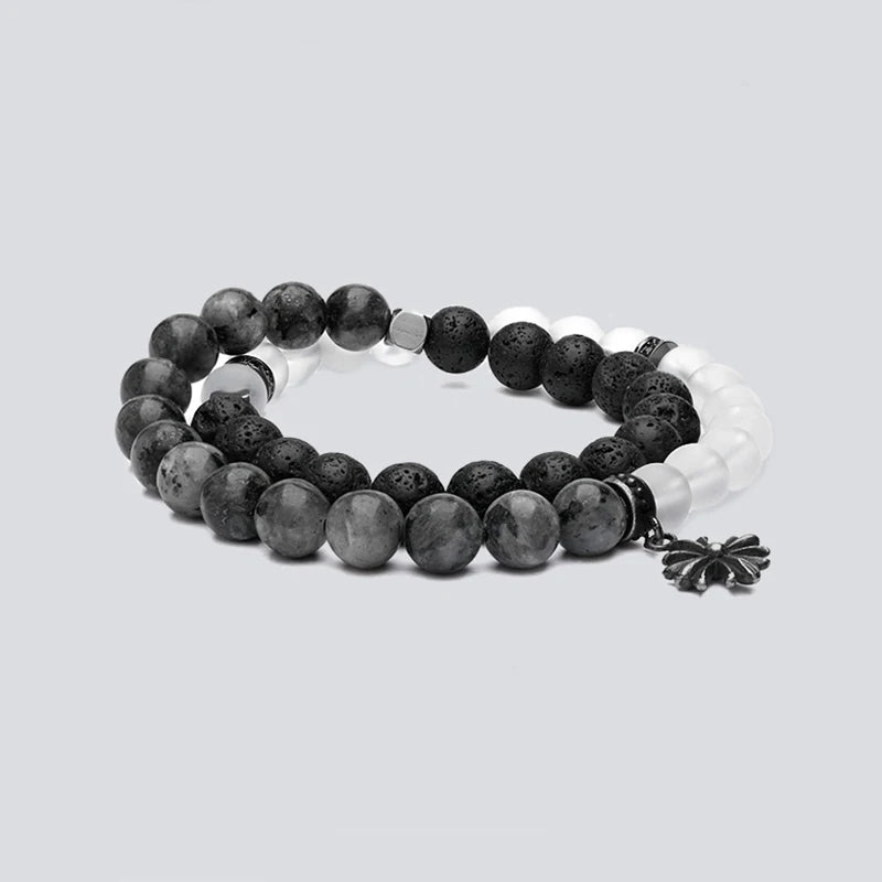 Natural Stone Bracelet, Volcano Lava