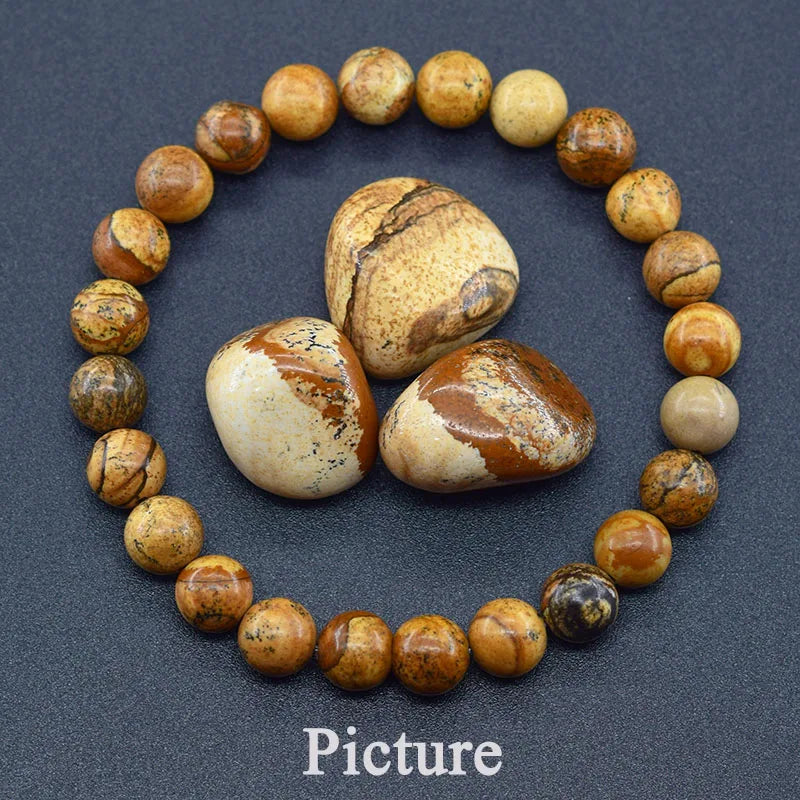 Natural Epidote Zoisite Stone Bracelet "Collection2"