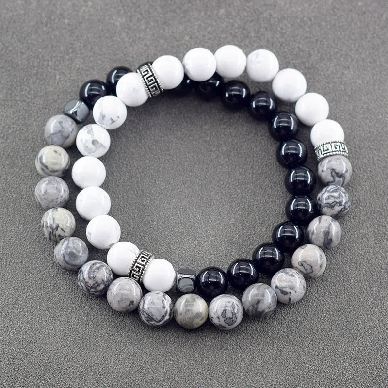 Natural Stone Bracelet, Volcano Lava