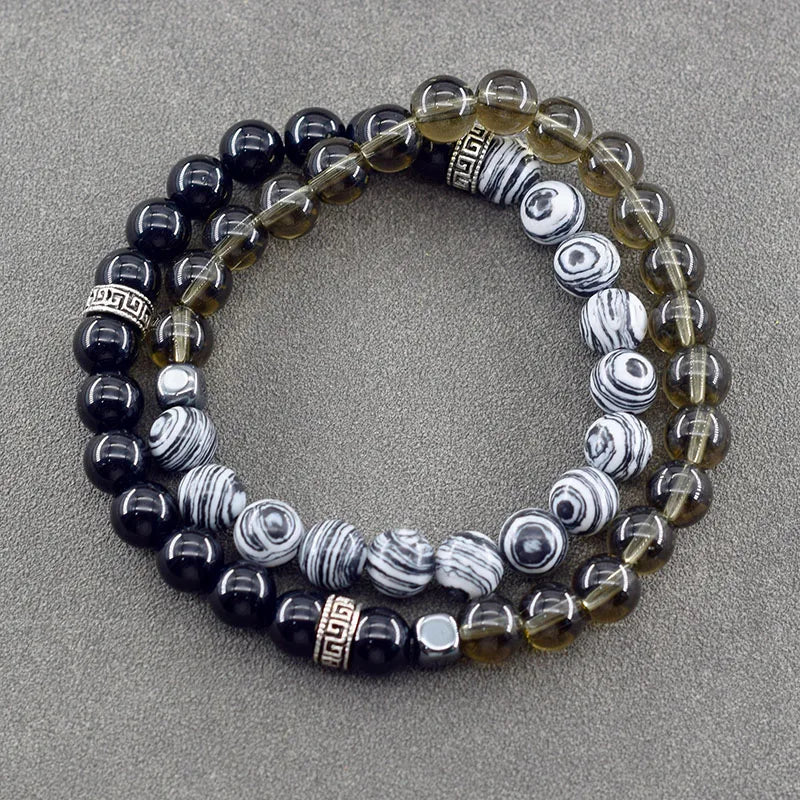 Natural Stone Bracelet, Volcano Lava